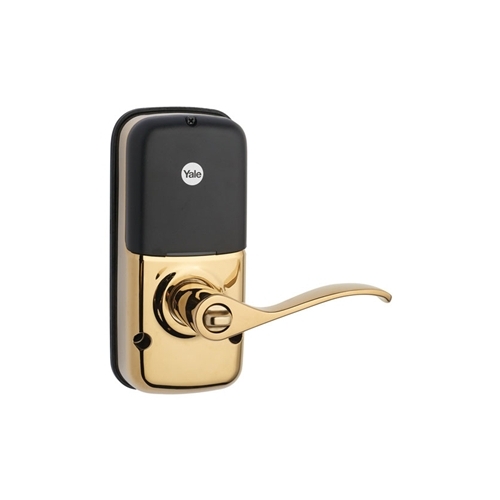 Yale Yrl220zw605 Polished Brass Z Wave Touchscreen Lever Door Lock