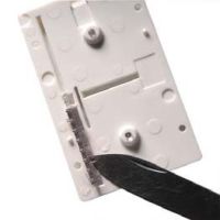 Snap out the light pipes with a flat tool